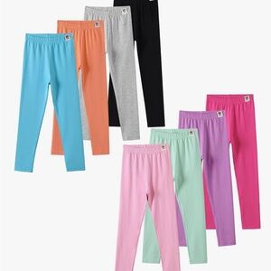 Chicduo Colorful Kids Leggings Set of 8 NWT 5T-6T